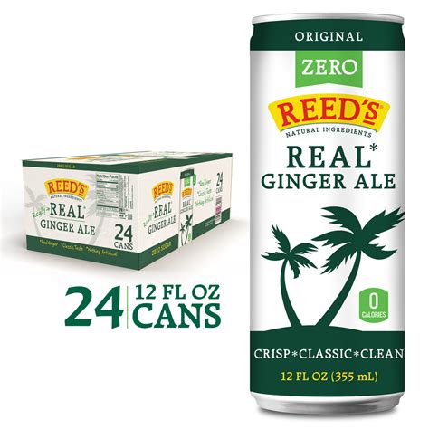 REED'S ZERO SUGAR GINGER ALE 24 PACK - Reed's Inc.