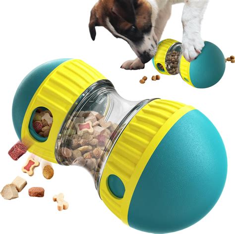 FOSTBEEN Interaktives Hundespielzeug, unzerstörbares Welpenspielzeug, Futterspender, Leckerli ...