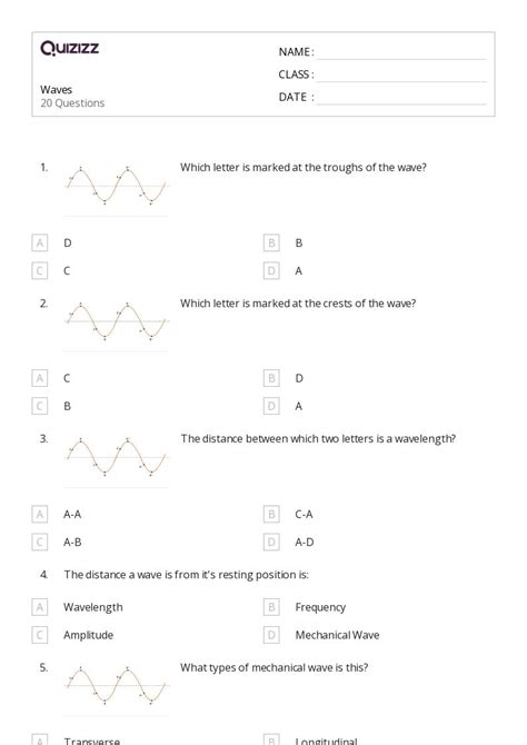 50+ Waves worksheets for Kindergarten on Quizizz | Free & Printable