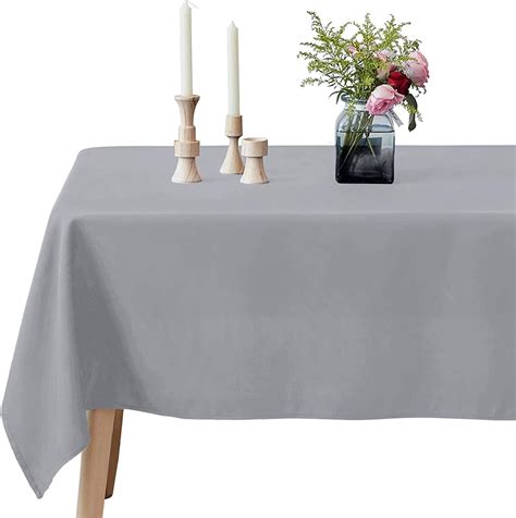 Rectangular Tablecloth Polyester Oblong Table Cloth for Bridal Shower ...