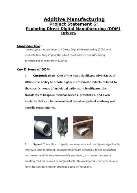 Exploring Direct Digital Manufacturing - Customization: One of the most ...