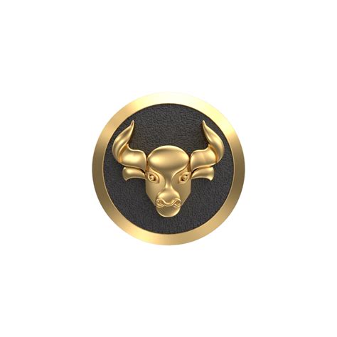 Taurus Zodiac , Constellation Cufflink Set with 18kt Gold & Black Ruth