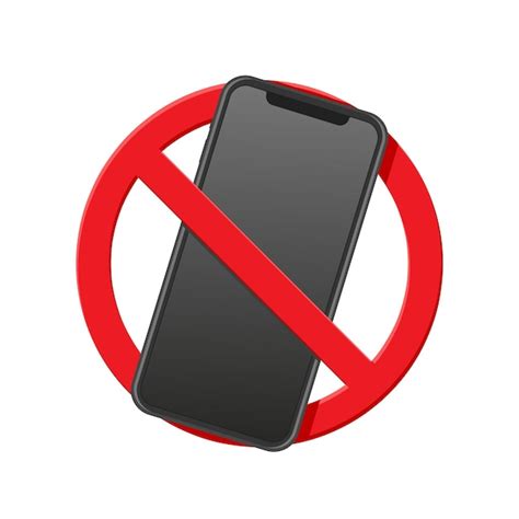 Sinal de aviso sem telefone celular não permitido chamadas smartphone ...