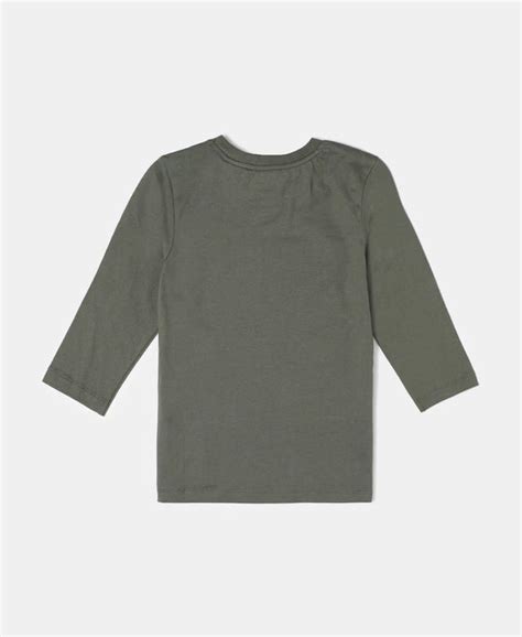 Buy Girl's Super Combed Cotton Graphic Printed Three Quarter Sleeve T ...