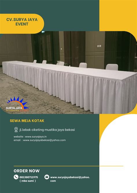 Menyewakan Meja Kotak Pelayanan Terbaik Siap Antar Jakpus