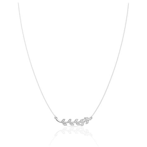 Silver Leaf Pendant with Chain – Anayra Jewellery