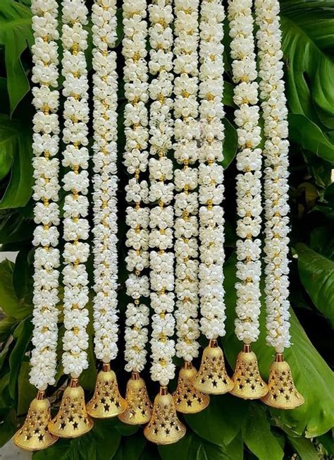 ICY Aqua Handmade Decorative Mogra Bell Fluffy Artificial Creeper Bail ...