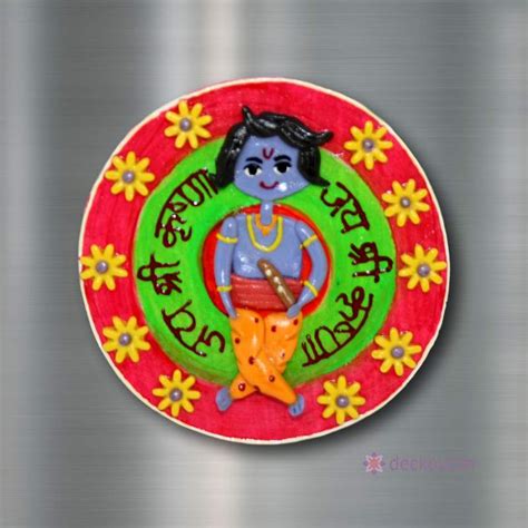 Jai Shri Krishna - Fridge Magnet – deckout.in