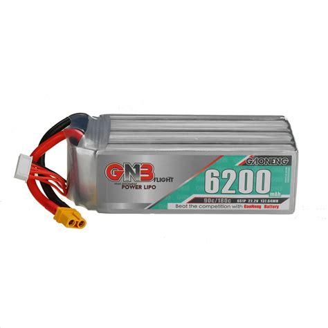 Gaoneng gnb 22.2v 6200mah 90c 6s lipo battery with t/xt60/xt90/xt150 ...