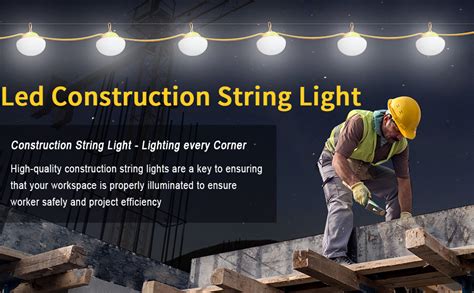 Image result for LED Construction String Lights