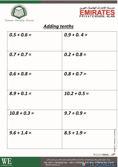 Image result for Tenths Math Lessons