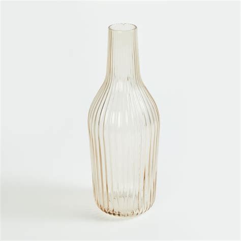 Buy Eadric Glass Ribbed Tall Vase from Home Centre at just INR 449.0