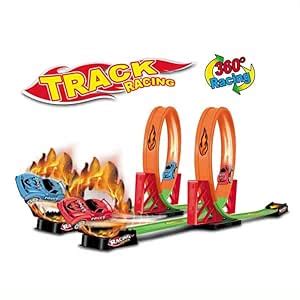 Buy ADORA Pull Back High-Speed Tracks Car Race Game – 360° Rolling Fork ...