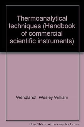 Buy Thermoanalytical techniques (Handbook of commercial scientific ...