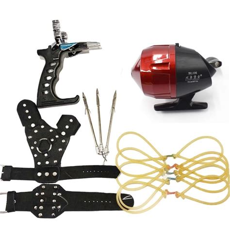 Buy Marksman® 5Bullet Star Fishing Slingshot with Red & Metal Reel ...