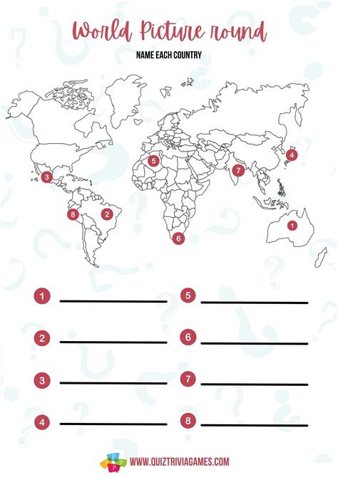 19+ Free Printable Country Picture Quiz Rounds - Quiz Trivia Games