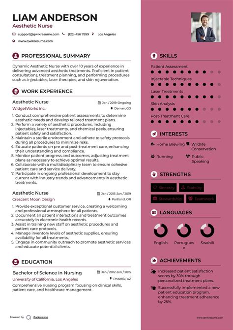 10+ Aesthetic Nurse Resume Samples & Templates for 2025