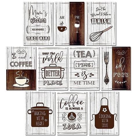 VASL™ Studio Tea and Coffee Quotes Wall Posters for Coffee Shops ...
