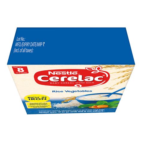 Nestle Cerelac Rice Vegetables Baby Cereal, 8 to 12 Months, 300 gm ...