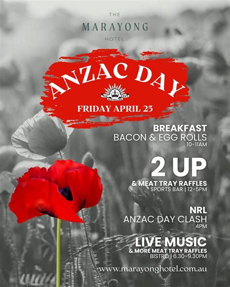 ANZAC DAY @ Marayong Hotel, 6 Cobham Street, Kings Park, NSW, Australia ...