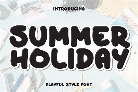 Summer Holiday Font by william jhordy · Creative Fabrica