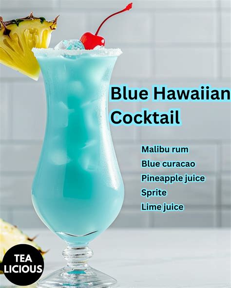 Blue hawaiian cocktail – Artofit