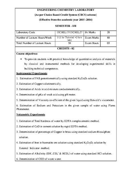 Engineering- Chemistry- Laboratory 15 - ENGINEERING CHEMISTRY ...