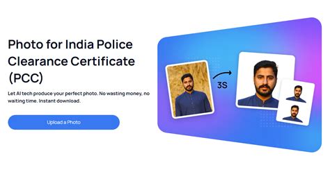 Make Photos for India Police Clearance Certificate at Home with AI