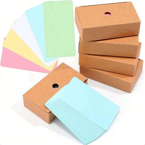 1 Scatola 100 pezzi Cartoncino bianco, Carte di carta spessa ...