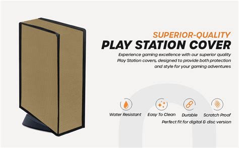 Cranique Waterproof Dust Cover for PS5 Gaming Console Digital Edition ...