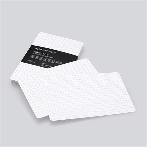 myPaperclip Memo Cards, Small, (3.5 x 5.5 in.), Checks, 50 Cards (MC50S ...