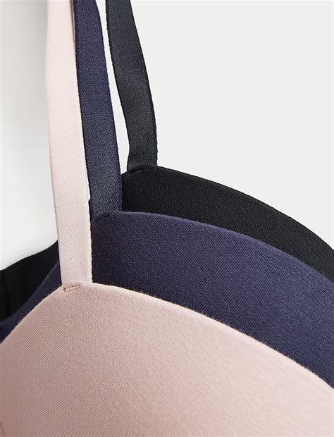 Buy 3pk Wired Balcony Bras at Marks & Spencer