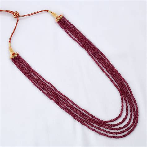 Natural Ruby Gemstone Necklace – Rebaari Jewels