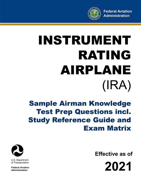 Buy Instrument Rating Airplane (IRA) - Sample Airman Knowledge Test ...