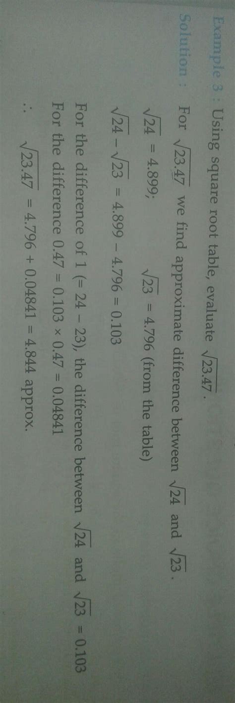 using square root table ,find the square root of the following( up to ...