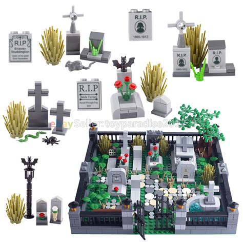 MOC City Street View Medieval Knight Castle Cemetery | Ubuy India