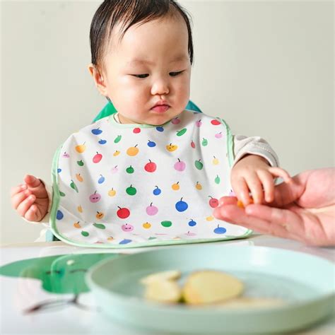 GRÖNFINK bib, green - IKEA