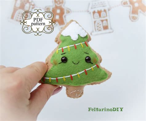 Felt Christmas Tree Pattern 的图像结果