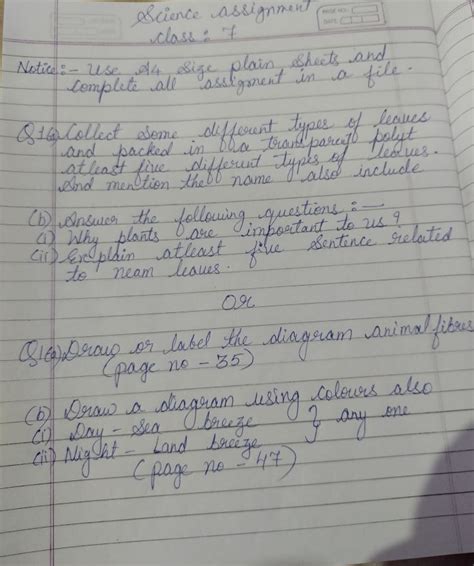 Image result for Assignment Class 7 Science 9th Week