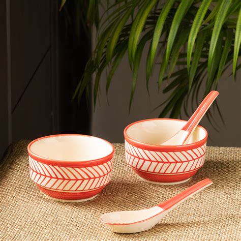 Soup Bowls - Buy Ceramic Soup Bowls with Spoons @Best Price Online ...