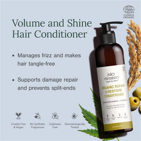 Organic Moisturising Daily Use Shampoo for Dry, Frizzy & Wavy Hair