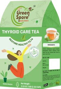Green Spore Thyroid Care Tea Restore Healthy T3,T4 Levels Lemon Grass ...