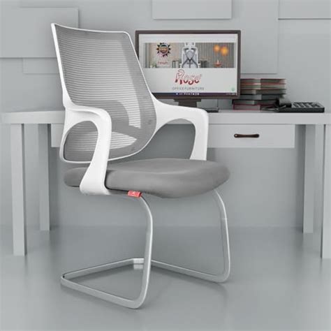 NEWTURN FURNIHUB Thanos Pre Assembled Office Visitor Chair| Fixed Stand ...
