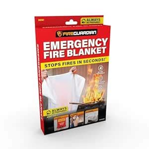 Mahadaha® Emergency Fire Blanket Guardian Fire Woven Fiberglass ...