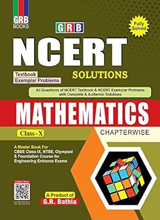 NCERT Solutions Mathematics Class-X : G.R Bathla & Sons: Amazon.in: Books