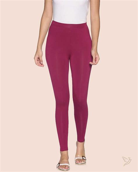 Viscose Ankle Legging - Mulberry