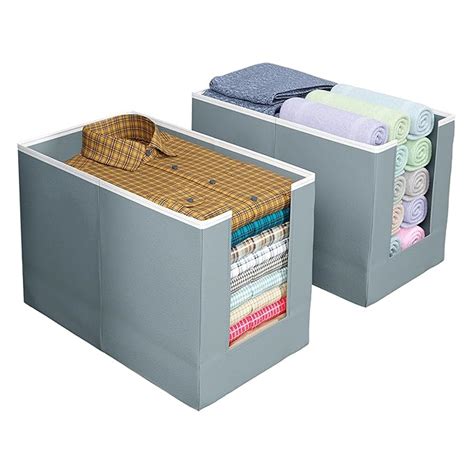 Kuber Industries Shirt Organizer for Wardrobe|Foldable Non Woven Shirt ...