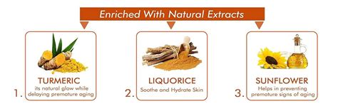 NutriGlow Wild Turmeric Face Wash With Orange Extract for Glowing Skin ...