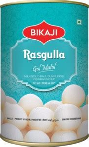 Bikaji GOL MATOL WHITE RASGULLA 1.25 KG PACK Box Price in India - Buy ...