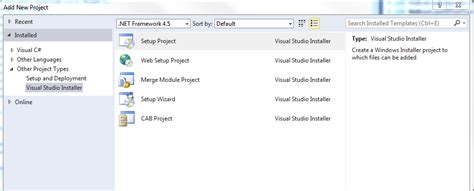 Image result for Visual Studio Setup Wizard